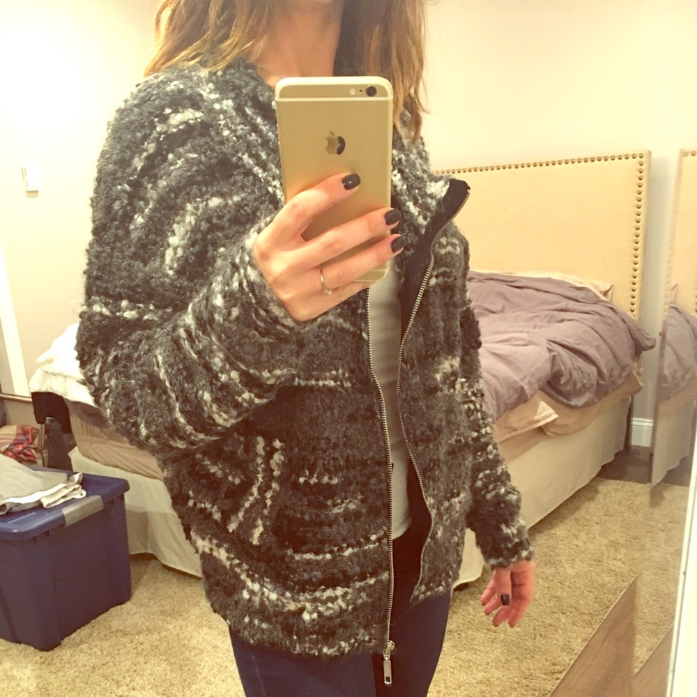 Express zip up sweater